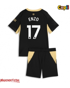 Manchester City Enzo Fernandez #17 Echipament de Fotbal Replică 2026-27 Copii Deplasare (+ Șorturi)